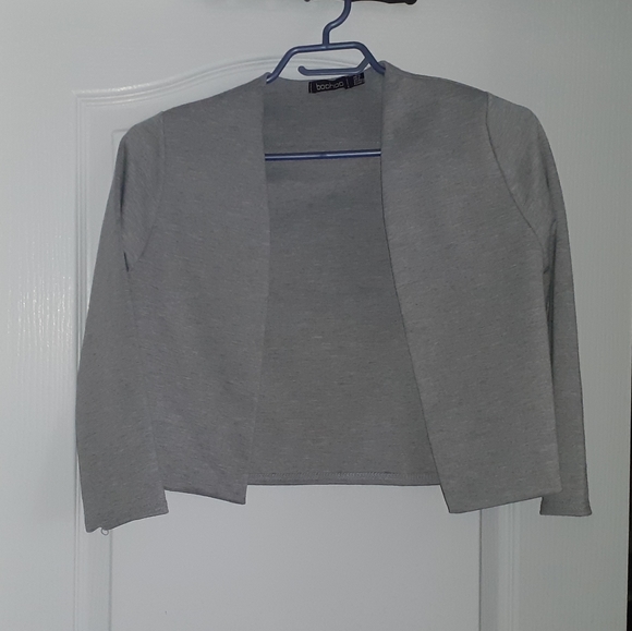 Boohoo Gray Bolero - Picture 3 of 6